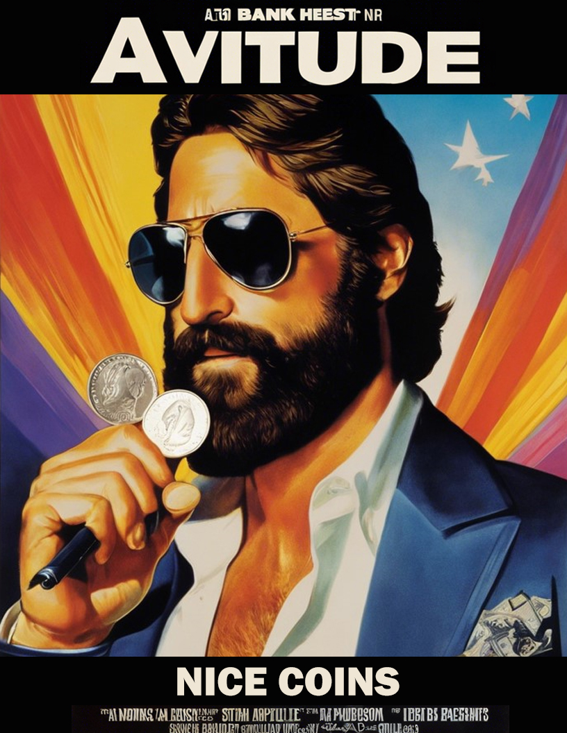 WhatNot.com Sales Banner - Portrait of a bearded AVITUDE brand man.