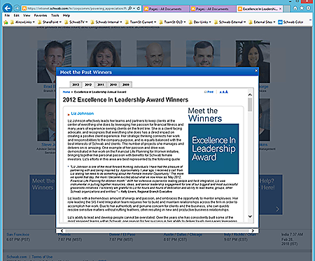 Schwab Excellence In Leadership