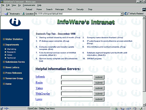 Infoware.com UI